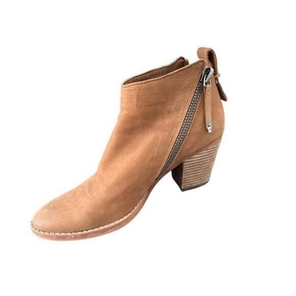 Dolce Vita Jaeger Teak Brown Nubuck Booties Women’s Size 7 - Picture 3 of 11